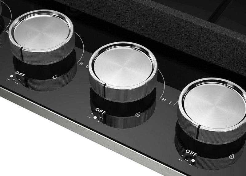 KitchenAid 30\" Gas-on-Glass Cooktop - KCGG530PBL