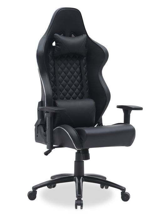 Falcon 30” Ergonomic Gaming Chair with Built-In Bluetooth Speakers & LED Lighting - Black