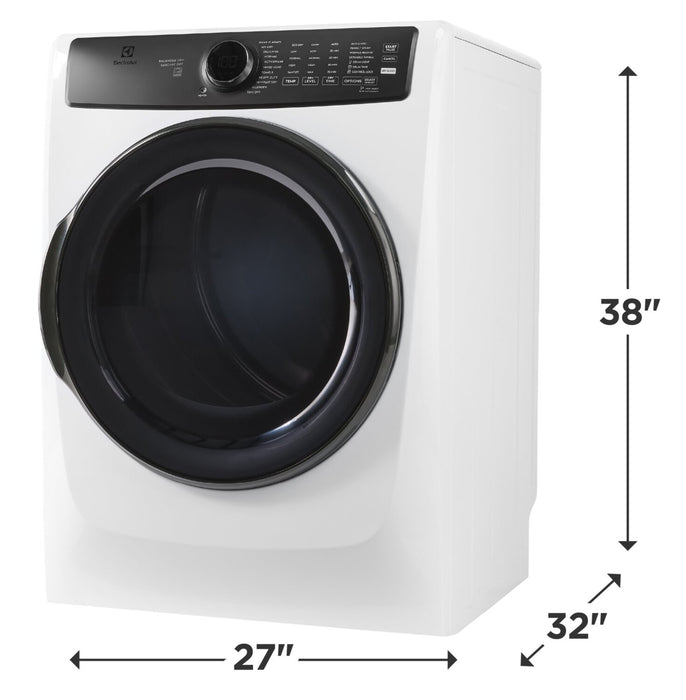 Electrolux 8 Cu. Ft. Perfect Steam™ Electric Dryer with LuxCare® Dry and Instant Refresh - ELFE773CAW