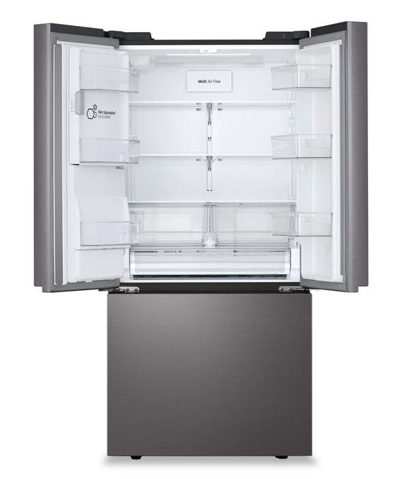 LG 33\" 25 Cu. Ft. French-Door Refrigerator with Dual Ice Makers - Black Stainless Steel - LF25S6330D