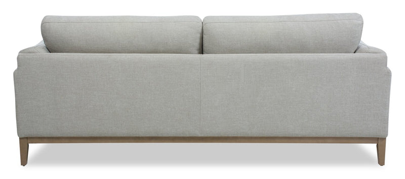 Valley 83.5\" Fabric Sofa with Rubberwood Base and Legs - Sand