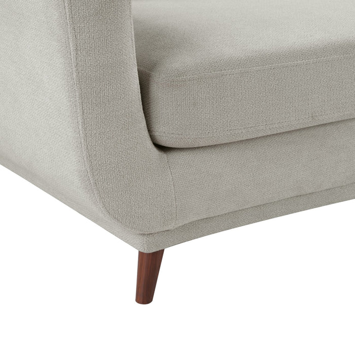 Cosmo 80\" Fabric Sofa with Tufted Back Cushions - Grey