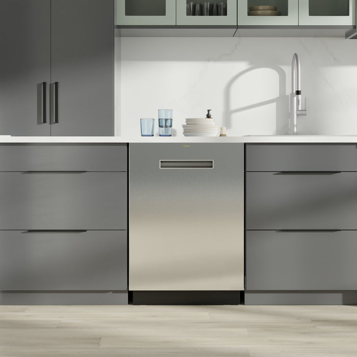 GE Profile 24\" 42 dBA Top Control Dishwasher - Stainless Steel - PBT700SSVFS