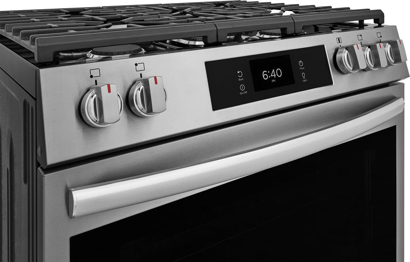 Frigidaire Gallery 6 Cu. Ft. Gas Range with Stone-Baked Pizza - Smudge-Proof® Stainless Steel - GCFG3070BF