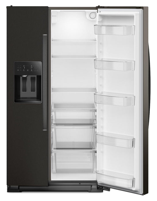 Whirlpool 36\" 21 Cu. Ft. Side-by-Side Refrigerator - Black Stainless - WRSC5536RV