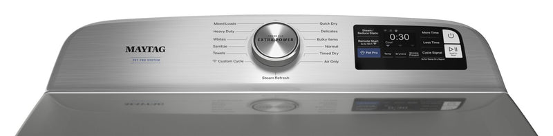 Maytag 7.4 Cu. Ft. Pet Pro Electric Dryer - Radiant Silver - YMED7205RR
