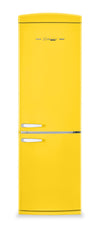 Classic Retro by Unique 24\" 12 Cu. Ft. Bottom-Freezer Refrigerator - Canary Yellow - UGP-340L Y AC