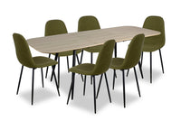 Joss 7pc Dining Set with Table & 6 Chairs - 63-86.5