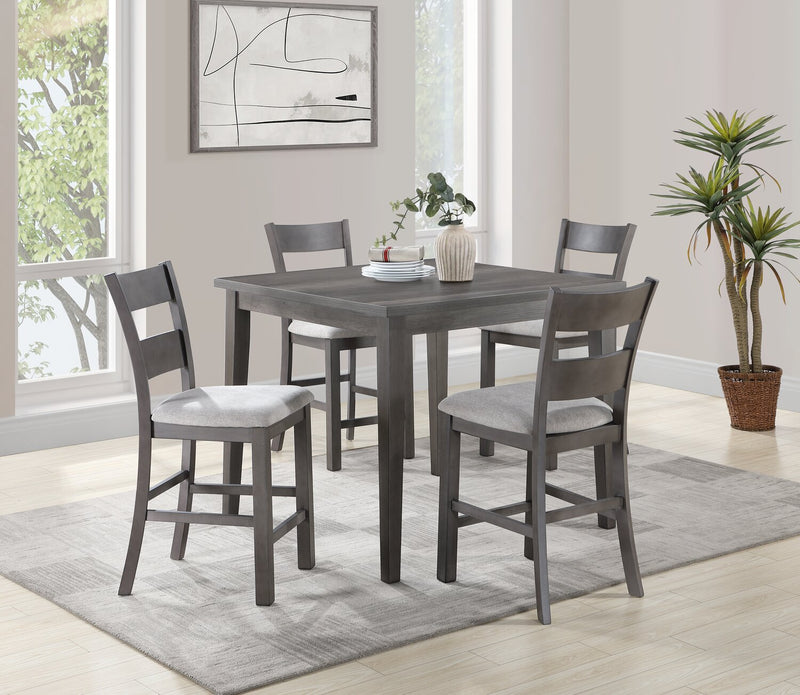 Krew Counter-Height Dining Table, Melamine, 42\"W - Grey