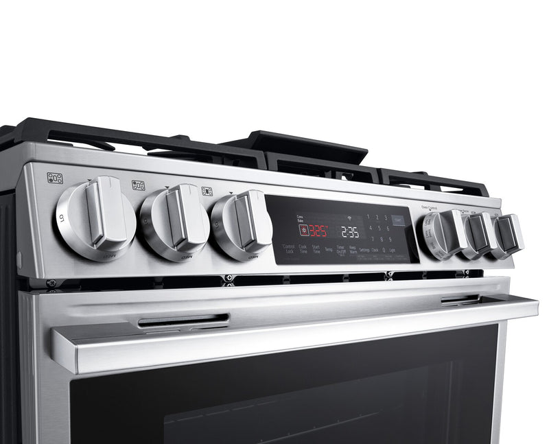 LG 6.3 Cu Ft. Smart Gas Slide-In Range with Air Fry- Fingerprint Resistant Stainless Steel - LSGL6335X