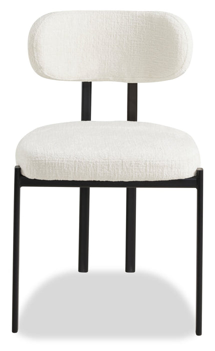 Rio 5pc Dining Set with Table & 4 Chairs, Metal Pedestal Base, 36\"W Round - Black & Taupe