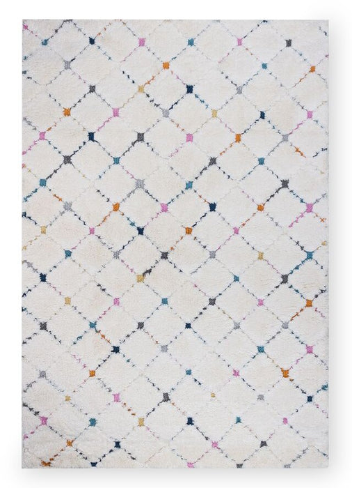 Robin Multi-Colour Moroccan Shag Area Rug - 5'3\" x 7'7\"