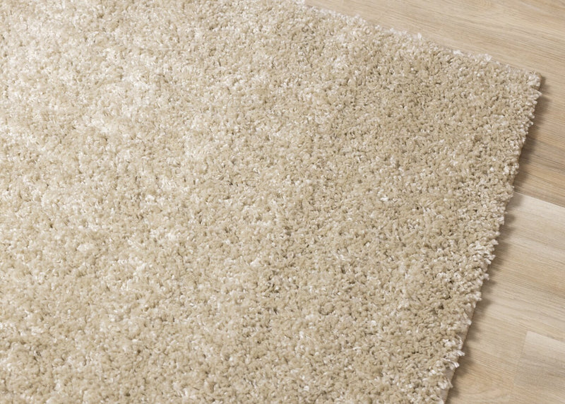 Pascal Beige Shag Area Rug - 5'3\" x 7'7\"