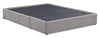 Amos Upholstered Storage Bed Base in Grey Fabric with 3 Built-in Drawers  - Full Size