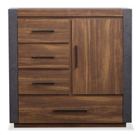 Dante Bedroom 4-Drawer Chest with Storage Cabinet, 46