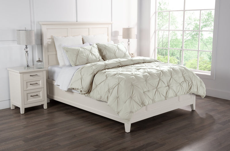 Gardenia Wynd 3-Piece King Comforter Set - Oatmeal