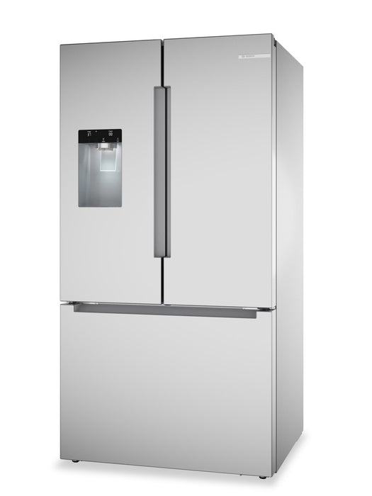 Bosch 36\" 26 Cu. Ft. 100 Series Smart French-Door Refrigerator - Stainless Steel - B36FD10ENS