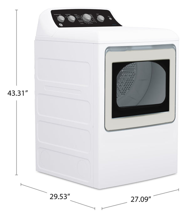 GE 7.2 Cu. Ft. Electric Dryer with SaniFresh Cycle – White - GTD49EBMRWS