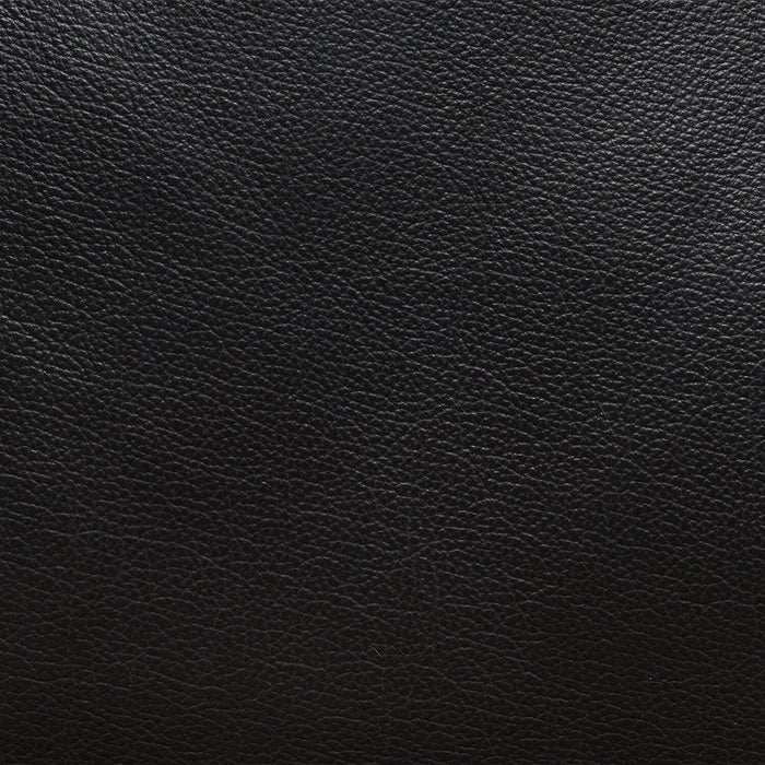 Made in Canada Dawson 64\" Genuine Leather Power Reclining Loveseat with USB Port and Accent Pillows – Black