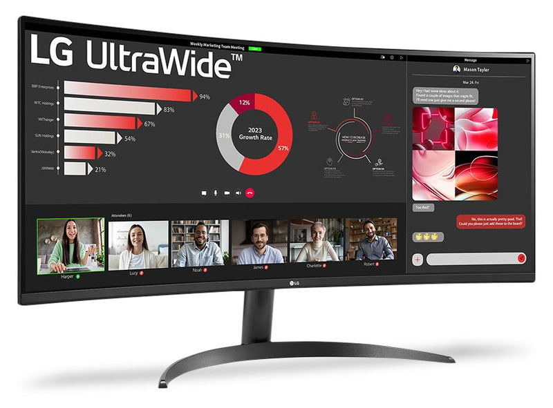 LG 31.5” UltraGear™ Nano IPS 180Hz 1ms (GtG) NVIDIA Gaming Monitor (34WR50QK-B)