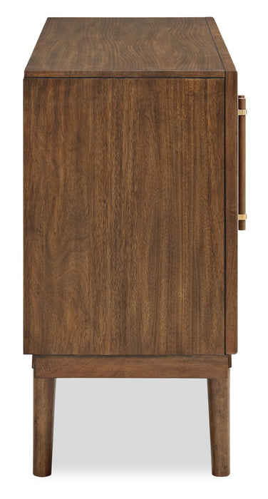 Ember Dining Server with Storage & Drawers, 56\"W - Brown