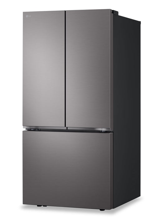 LG 25 Cu. Ft. Smart French-Door Refrigerator with Ice Maker - Black Stainless Steel - LF25S6200D