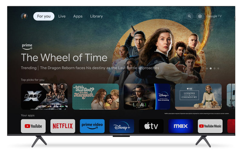 TCL 75\" Q65 QLED 4K UHD Smart Google TV (75Q651G-CA)