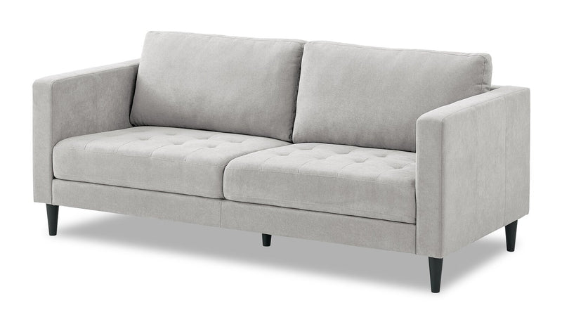Metro 78\" Fabric Sofa with Tufted Seat Cushions and Reversible Back Cushions - Neutral