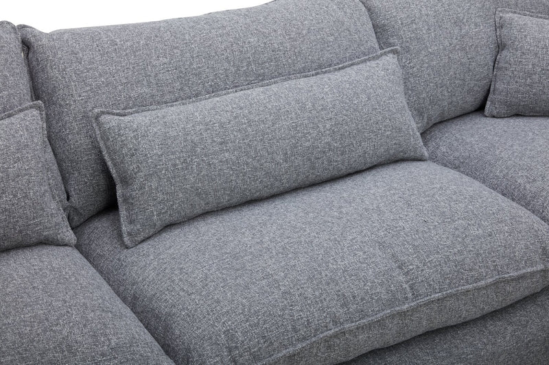 Monaco 4-Piece Sectional - Grey