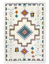 Ellis Multi-Colour Geometric Shag Area Rug - 5'3\" x 7'7\"