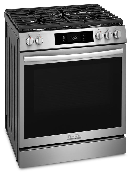 Frigidaire Gallery 6 Cu. Ft. Gas Range with Stone-Baked Pizza - Smudge-Proof® Stainless Steel - GCFG3070BF