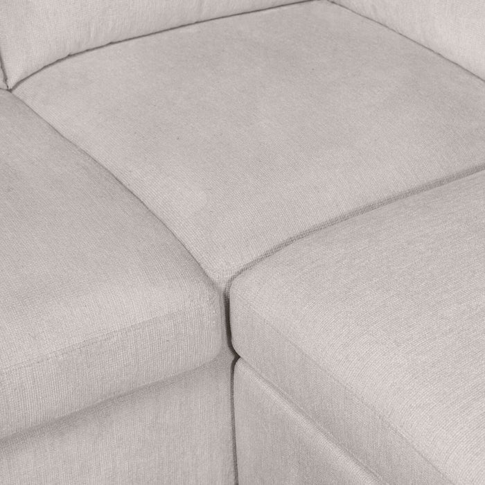 Envy 2-Piece Chenille Fabric Right-Facing Sleeper Sectional - Fog Grey