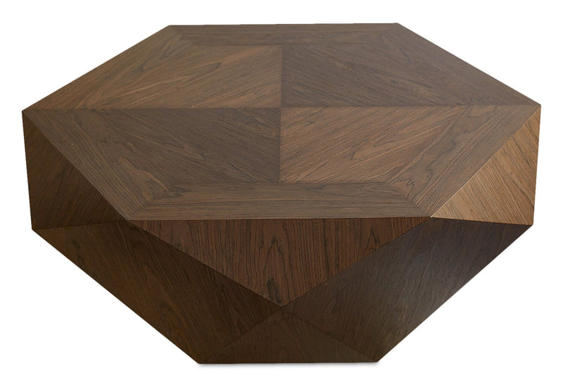 Dawson 37” Modern Coffee Table - Light Brown
