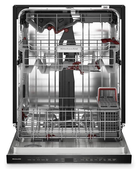 KitchenAid 24\" 44 dBA Dishwasher with 360° Max Jets™ Third Rack – PrintShield Stainless - KDPS724SPS