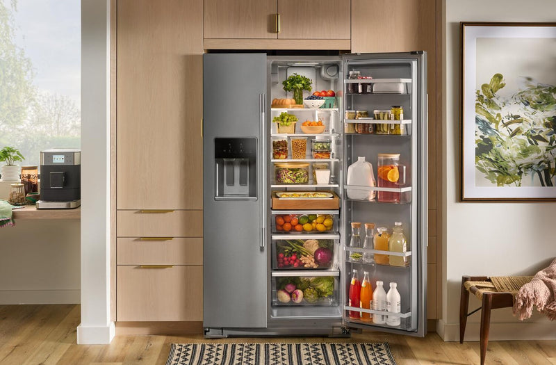 KitchenAid 36\" 29 Cu. Ft. Side-by-Side Refrigerator - Fingerprint Resistant Stainless Steel - KRSF536RPS