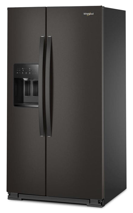 Whirlpool 36\" 28.7 Cu. Ft. Side-by-Side Refrigerator – Black Stainless - WRSF5536RV