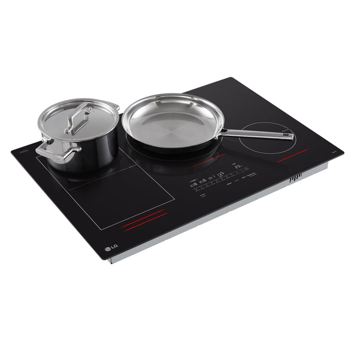 LG 30\" Smart Induction Cooktop with UltraHeat™ Element - Black - CBIH3017BE