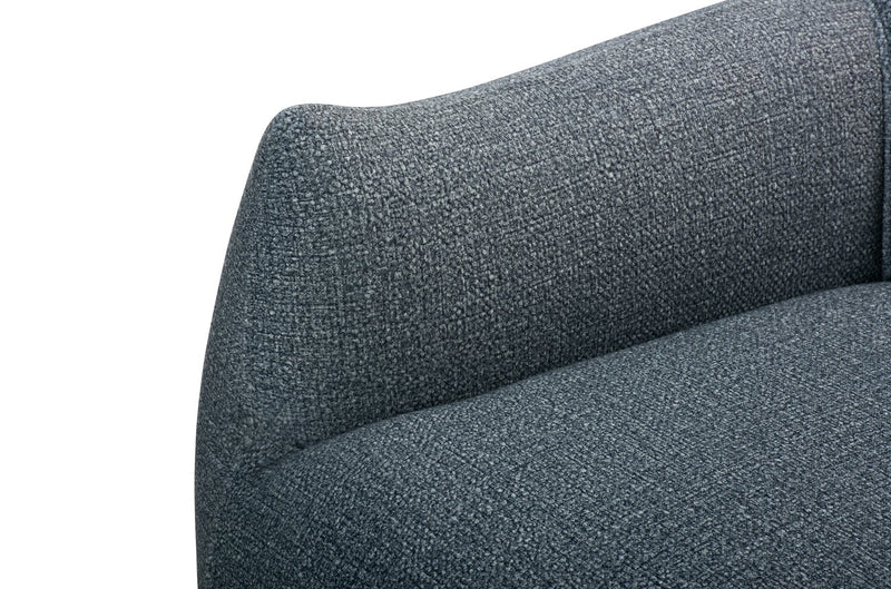 Luna 35.4\" Fabric Accent Chair - Grey