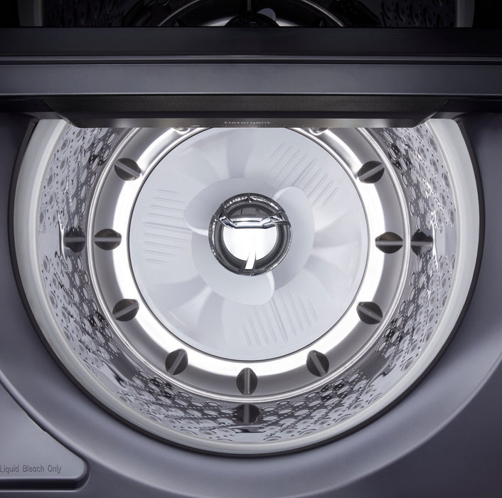 LG 6.1 Cu. Ft. Smart Top-Load High-Efficiency Washer - Black Steel - WT8405CB