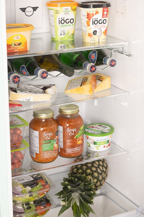 Unique Classic Retro 24\" 11 Cu Ft. Top Freezer Refrigerator – Marshmallow White - UNQ-310L W TM