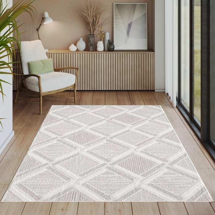 Knox Moroccan Beige Area Rug - 7'11\" x 10'10\"