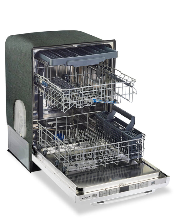 Classic Retro by Unique 24\" 45 dBA Top-Control Dishwasher - Marshmallow White - UGP-24CR DW W