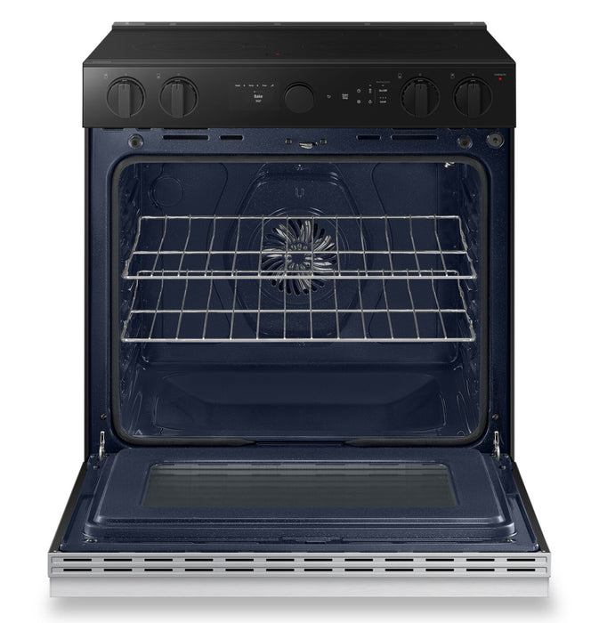 Samsung 6.3 Cu. Ft. Smart Electric Slide In Range with Air Fry and Air Sous Vide - Stainless Steel - NSE6DG8500SRAC