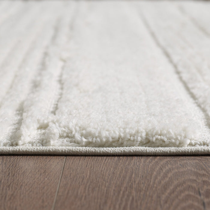 Riley Cream Abstract Area Rug - 7'7\" x 10'