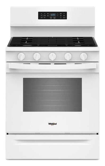 Whirlpool 5.0 Cu. Ft. Gas Range with Air Cooking – White - WFGS5730SW