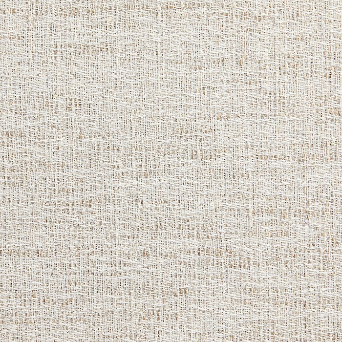 Montreal 43.5\" Oval Fabric Storage Ottoman - White