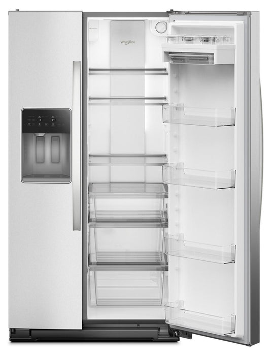 Whirlpool 36\" 21 Cu. Ft. Side-by-Side Refrigerator - Fingerprint-Resistant Stainless - WRSC6536RZ