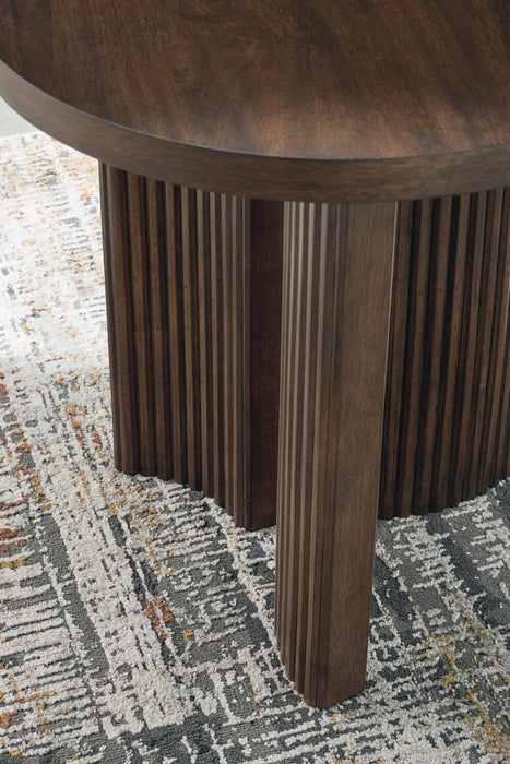 Barlow 24” Solid Wood Mid-Century Modern End Table - Brown