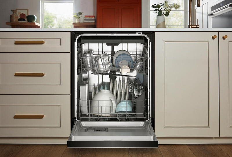 KitchenAid 24\" 47 dBA Dishwasher with Third Level Utensil Rack – PrintShield Stainless - KDFS224SPS