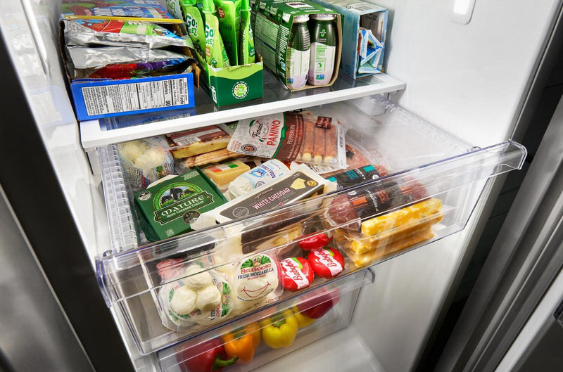 Whirlpool 36\" 21 Cu. Ft. Side-by-Side Refrigerator - Black Stainless - WRSC5536RV